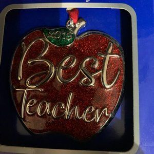 2019 Regent Square Best Teacher Ever Apple Ornament